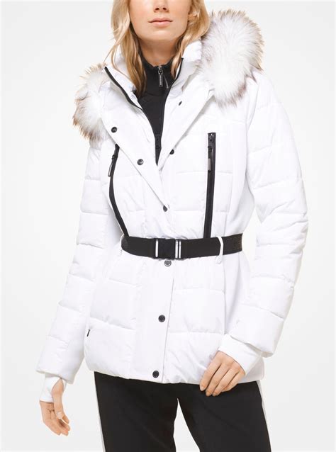 michael kors white coat|michael kors coats women outlet.